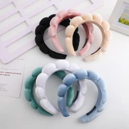 Velvet Hair Band High Skull Top Sponge Fried Dough Twists High Sense Hair Band Hair Accessories Solid Color Hair Band