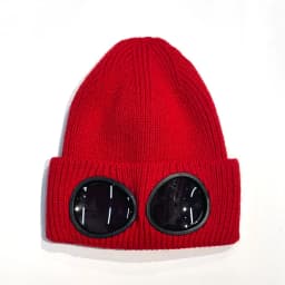 New Unisex Men Women Knitted Hat with Goggles Windproof Winter Warmer Ski Beanies Soft Warm Anti-slip Ear