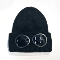 New Unisex Men Women Knitted Hat with Goggles Windproof Winter Warmer Ski Beanies Soft Warm Anti-slip Ear
