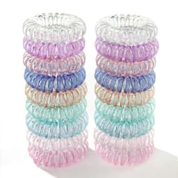18pcs Telephone Wire Hair Bands Small Korean Large Autumn And Winter Thickened Without Trace Female Children Durable Tie Hair