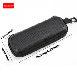 KLASSNUM Portable Glasses Cases EVA Eyewear Hard Case for Women Men Reding Glasses Box With Lanyard Zipper Cases Protector 2026