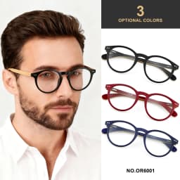 Bamboo Wood Reading Glasses for Men and Women Retro Round Anti Blue Light Presbyopia Glasses 0 +100 +150 +250