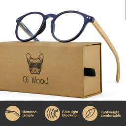 Bamboo Wood Reading Glasses for Men and Women Retro Round Anti Blue Light Presbyopia Glasses 0 +100 +150 +250