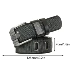 High-Quality Retro Canvas Belt for Men, Pin Buckle Design Casual Decorative Waist Strap Ideal for Youth Overalls & Daily Outfits