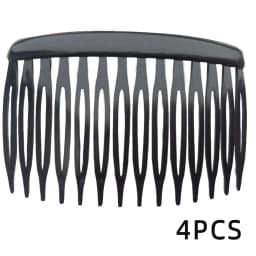 4Pcs French 14 Teeth Hair Comb Hair Accessories Straight Teeth Hair Clip Hair Side Comb Bridal Wedding Veil Comb Retro Effect