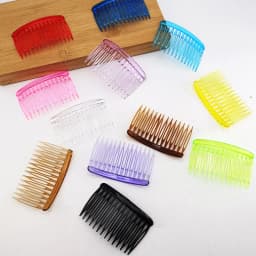 4Pcs French 14 Teeth Hair Comb Hair Accessories Straight Teeth Hair Clip Hair Side Comb Bridal Wedding Veil Comb Retro Effect