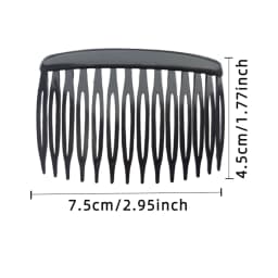4Pcs French 14 Teeth Hair Comb Hair Accessories Straight Teeth Hair Clip Hair Side Comb Bridal Wedding Veil Comb Retro Effect