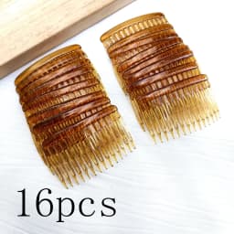 4Pcs French 14 Teeth Hair Comb Hair Accessories Straight Teeth Hair Clip Hair Side Comb Bridal Wedding Veil Comb Retro Effect