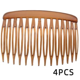 4Pcs French 14 Teeth Hair Comb Hair Accessories Straight Teeth Hair Clip Hair Side Comb Bridal Wedding Veil Comb Retro Effect