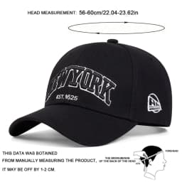 Unisex NewYork Letter Embroidery Baseball Caps Spring and Autumn Outdoor Adjustable Casual Hats Sunscreen Hat Sports Golf Cap
