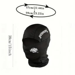 1/2/5PC Multi Color Backhill Graffiti Logo Balaclava Hat - Ultra Warm and Windproof Winter Head, Street Fashion Daily