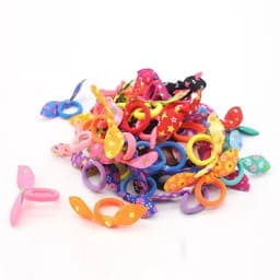 Fashionable hair circle children's cute rabbit ears hair accessories hair band polka dot striped floral fabric headband