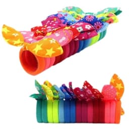 Fashionable hair circle children's cute rabbit ears hair accessories hair band polka dot striped floral fabric headband