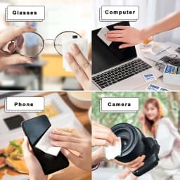 Disposable Eyeglass Cleaning Wipes Individually Packaged Suitable for Eyeglasses Smartphones Tablet Screens No Residue