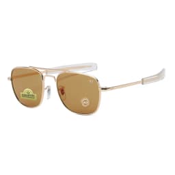 1pcs/3pcs AO Pilot Fashion Sunglasses Men Women, Metal Frame Top Quality Brand Designer Tempered Glass Lens UV400