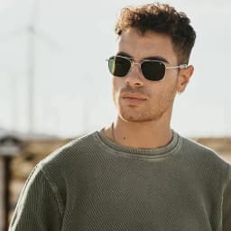 1pcs/3pcs AO Pilot Fashion Sunglasses Men Women, Metal Frame Top Quality Brand Designer Tempered Glass Lens UV400
