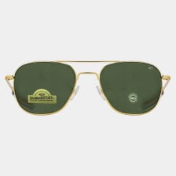 1pcs/3pcs AO Pilot Fashion Sunglasses Men Women, Metal Frame Top Quality Brand Designer Tempered Glass Lens UV400