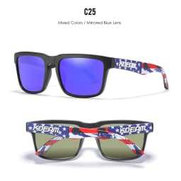 KDEAM Unisex Polarized Sunglasses Multi Colors Outdoor Fishing Driving Sun Glasses for Men And Women Sunglasses Only