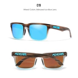 KDEAM Unisex Polarized Sunglasses Multi Colors Outdoor Fishing Driving Sun Glasses for Men And Women Sunglasses Only