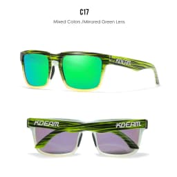 KDEAM Unisex Polarized Sunglasses Multi Colors Outdoor Fishing Driving Sun Glasses for Men And Women Sunglasses Only