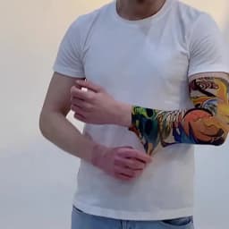 8 PCS Tattoo Sleeves Unisex Summer Cycling Sun Protection Arm Covers Beach Driving Fishing Breathable Nightclub Elastic Sleeves