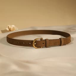 Luxury suede belt for women Stylish Leather belt Gold pin buckle Cow Leather Branded belt Clothing accessories women belt
