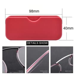 2026 Pince Nez Style Reading Glasses Thin Frame Nose Clip Reading Glasses No Arm TR Glasses for Men Women Reading Glasses