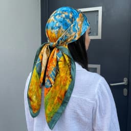 Women Spring Summer Square Scarf 90*90cm Satin Silk Scarves Headscarf Female Foulard Beach Bandana Ladies Neckerchief Hair band