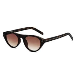 2026 New Hot Small Cat Eye Sunglasses for Women Vintage Triangle Rivet Cateye Sun Glasses Ladies Elegant Leopard Black Shades