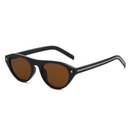 2026 New Hot Small Cat Eye Sunglasses for Women Vintage Triangle Rivet Cateye Sun Glasses Ladies Elegant Leopard Black Shades