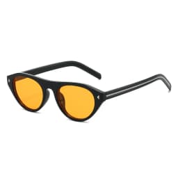 2026 New Hot Small Cat Eye Sunglasses for Women Vintage Triangle Rivet Cateye Sun Glasses Ladies Elegant Leopard Black Shades