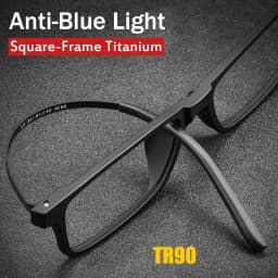2025 Pure Titanium Reading Glasses Men Women TR90 Anti-Blue Ray Full frame Computer Spectacles Diopter +1.0 +4.0