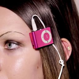 Retro Punk MP3 Hair Clip Player Music Media Fun Y2K Girl Valentine's Day Gift Harajuku Belt Tie Street Decoration Accessorie