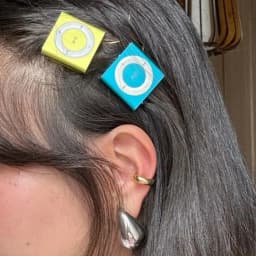 Retro Punk MP3 Hair Clip Player Music Media Fun Y2K Girl Valentine's Day Gift Harajuku Belt Tie Street Decoration Accessorie