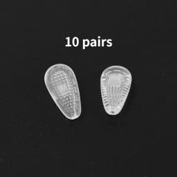 10Pairs Air Chamber Oval Silicone Anti Slip Support Nose Pads Screw-in for Eyeglasses Sunglass Glass Glasses Accessories