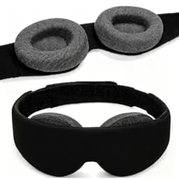 3D Sleep Mask 100% Light Blocking Eye Patch Zero Eye Pressure Blindfold for Travel Office Napping Meditation Shift Work