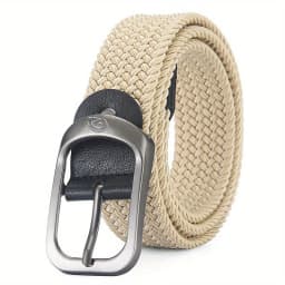 Men's Belt Casual Woven Elastic Belt Outdoor Sports Women's Belt Climbing Work Belt Jeans Suit Pants Men's And Women's Universal