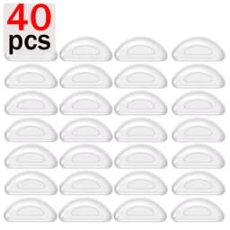 10/60pcs Glasses Nose Pads Adhesive Silicone Nose Pads Non-slip Transparent Nosepads for Glasses Eyeglasses Eyewear Accessories