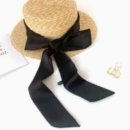 Korean Style 190*5cm Women Plain Chiffon Silk Scarf Solid Color Long Hairband Versatile Decorative Streamer Bag Tie Satin Ribbon