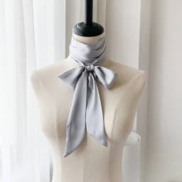Korean Style 190*5cm Women Plain Chiffon Silk Scarf Solid Color Long Hairband Versatile Decorative Streamer Bag Tie Satin Ribbon