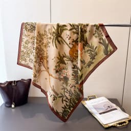 Luxury New Printed Scarves Women's Silk Scarf Spring and Summer Floral Decorations Small Neckties Hairbands Bags Wholesale