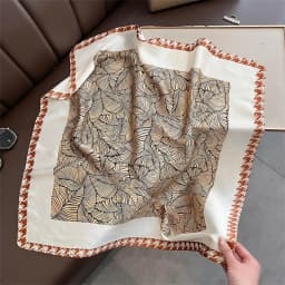 Luxury New Printed Scarves Women's Silk Scarf Spring and Summer Floral Decorations Small Neckties Hairbands Bags Wholesale