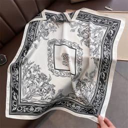Luxury New Printed Scarves Women's Silk Scarf Spring and Summer Floral Decorations Small Neckties Hairbands Bags Wholesale