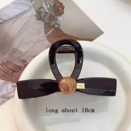 Elegant Bow Geometric Plastic Hair Claw For Women Girls Sweet Hair Ornament Hairpin Hair Clip Claw Clip Fashion Hair Accessories