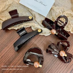 Elegant Bow Geometric Plastic Hair Claw For Women Girls Sweet Hair Ornament Hairpin Hair Clip Claw Clip Fashion Hair Accessories