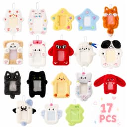Cute Photocard Case Cartoon Bag Keychain Star Shape Photo Card Holder Student Card Holder Idol Photos Protective Cover