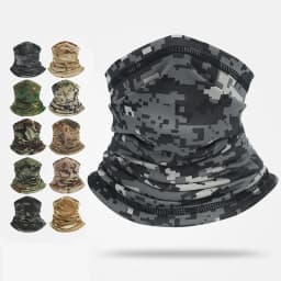 Cycling Neck Gaiter Spring Summer Men Women Camouflage Camping Sunscreen Scarf Outdoor Sports Elastic Breathable Travel Mask
