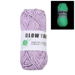 Novel Functional Yarn Glow in the Dark Polyester Luminous Chunky Yarn