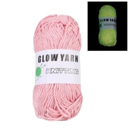 Novel Functional Yarn Glow in the Dark Polyester Luminous Chunky Yarn