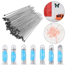 100Pcs Stainless Steel Specimen Needle Insect Pins With Plastic Box For School Lab Education Entomology Body Dissection